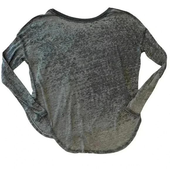 Chaser Burnout Cow Skull Long Sleeve Top Size Small - Picture 7 of 7